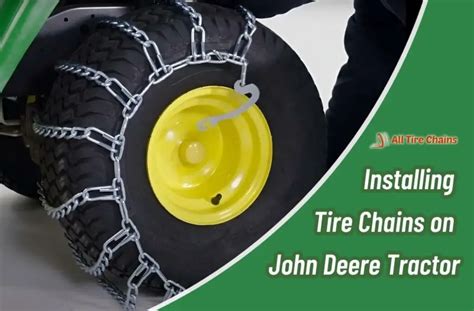 john deere skid steer tire chains|john deere tire chains install.